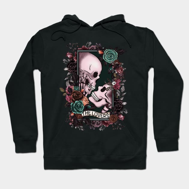 the lovers skeleton Hoodie by Ballari